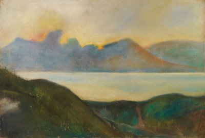 Northern Italian Mountain Lakes by Lesser Ury